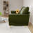 Bellinger 58" Velvet Square Arms Tufted Seat Golden Metal Feet Loveseat-994561882