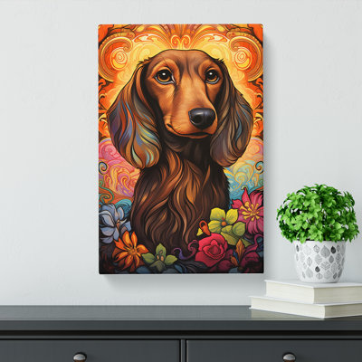 Dachshund Nouveau - No Frame Print