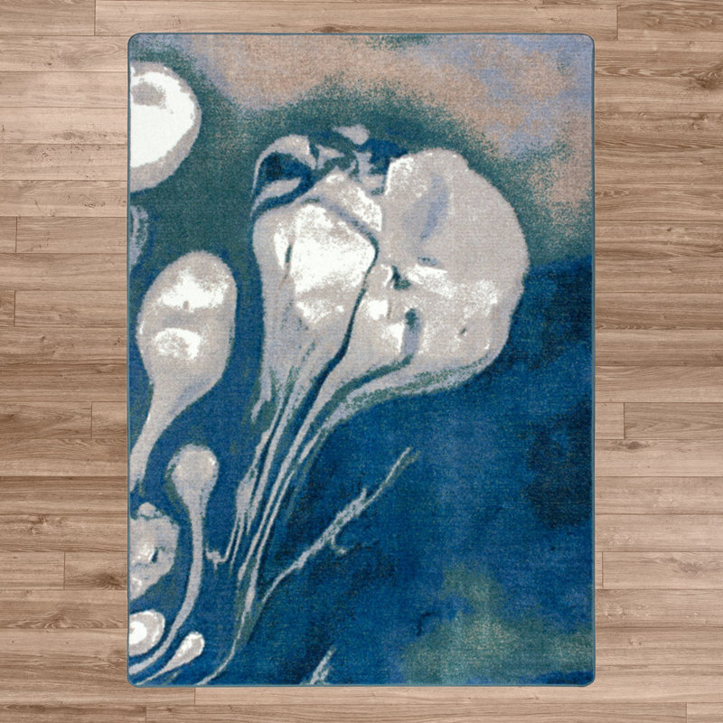 Aziz Abstract Indoor Rug, Rectangle 3' x 4'