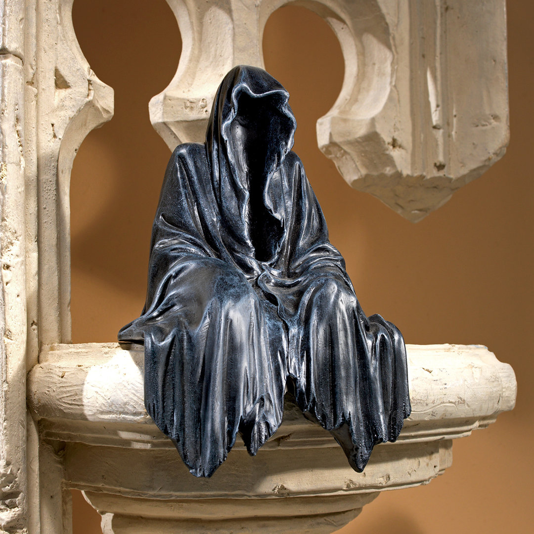 Reaping Solace the Grim Reaper Sitting Figurine Design Toscano