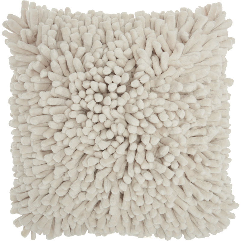  Housse de coussin carré et insert, Ivoire