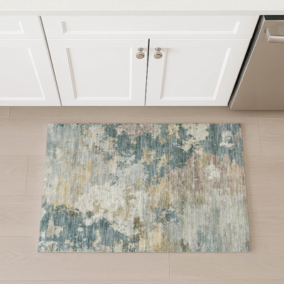 Machine Washable Indoor/Outdoor Earleville ACN2367 Abstract Rug