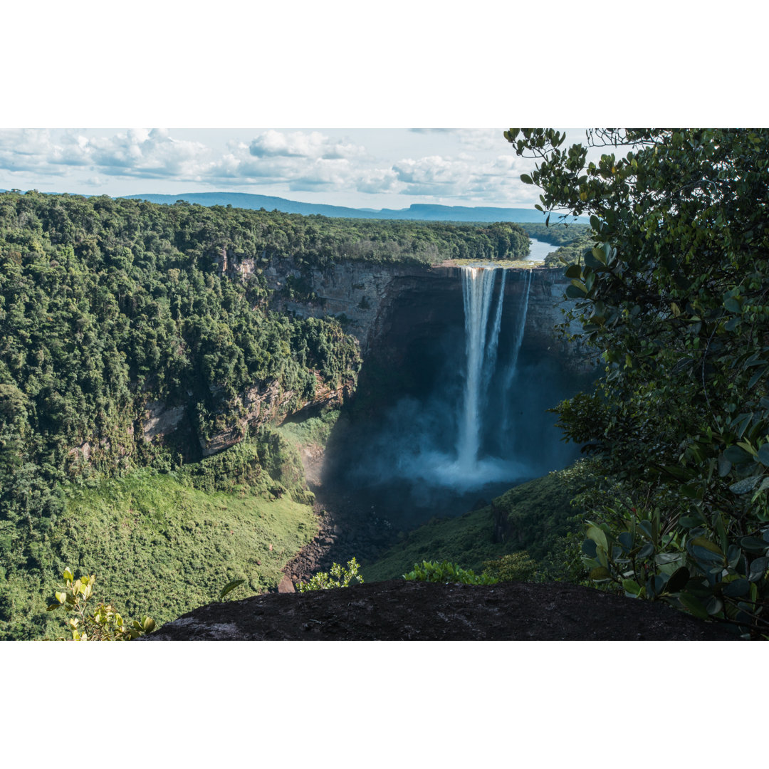 Aerial View Of The Kaieteur Falls von Janiecbros - Drucken