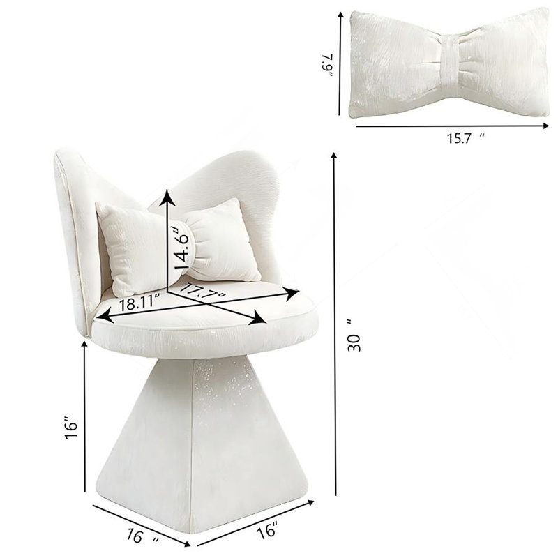Fauteuil d'appoint pivotant avec chenille, rotation à 360 ° et mousse à haute résilience pour plus de confort et de style dans divers environnements