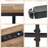 70.9'' Narrow Long Rustic Entryway Table for Behind the Living Room Sofa with 2 Power Outlets and USB Ports-387049656