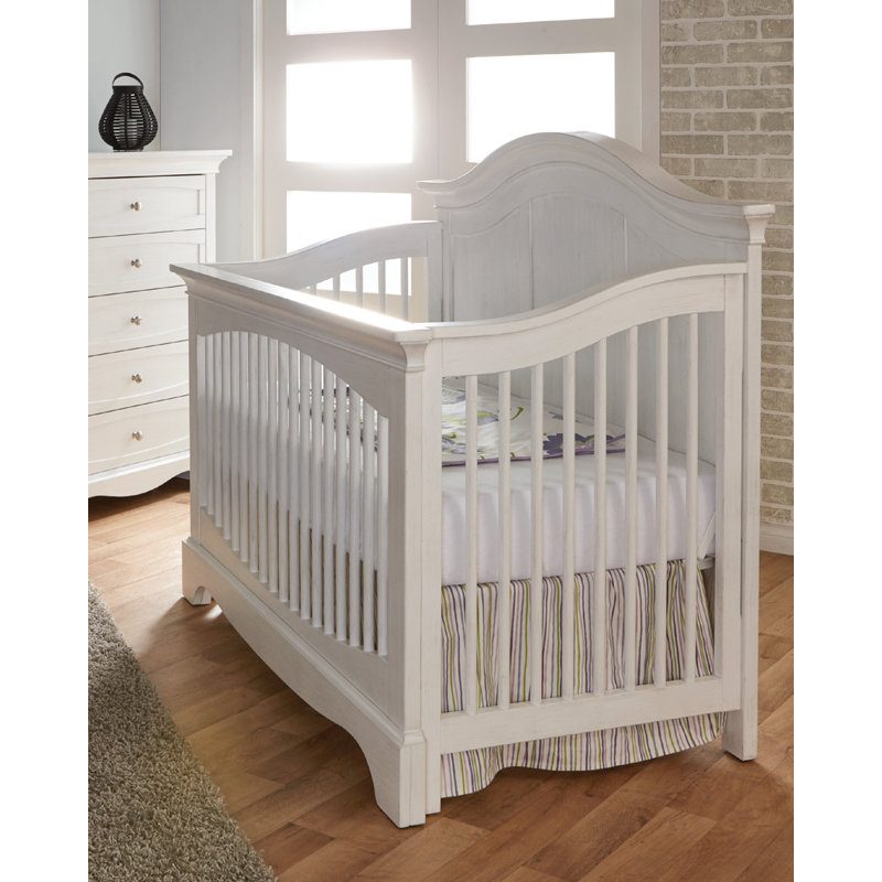 Lit de bébé convertible Eavan Forever 5-en-1, blanc, Blanc