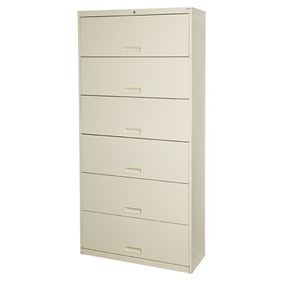 Pandora 30'' Wide 6 -Drawer Steel File Cabinet