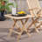 Nilsen Solid Teak Folding Square Table