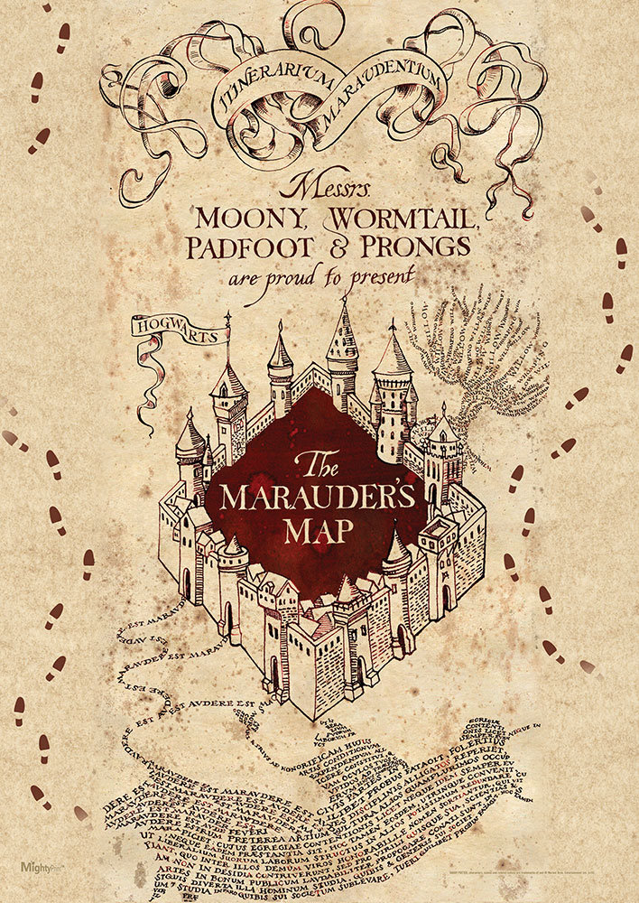 Harry Potter 'Marauders Map' MightyPrint Wall Decor MightyPrint