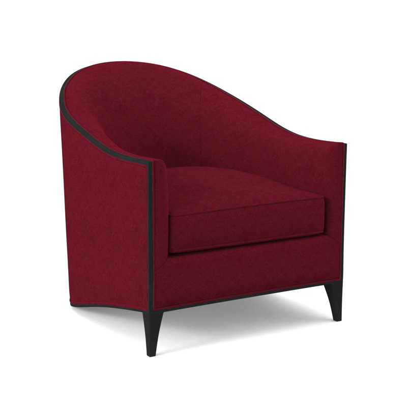 Chaise Atelier, Espresso, Mélange de polyester rouge à lèvres Margaret