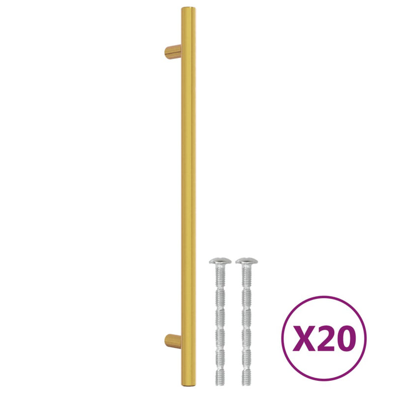Metro Lane Cabinet Handles 10 Pcs Stainless Steel, 12.6 inches