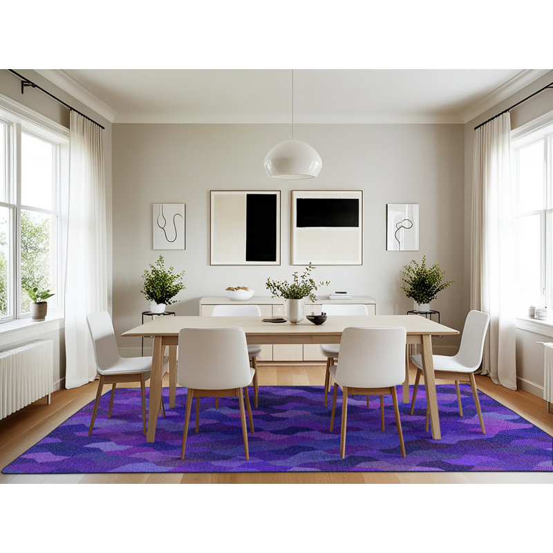 Tapis 100% à motif lavable à la machine 1520, Rectangle 7 pi x 10 pi