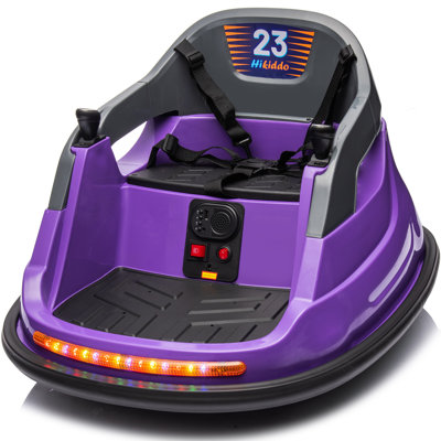 Bumper Car for Kids, 12V Ride on Toys Electric Bumper Car for Toddlers 1.5-5 with Remote, 3 Speeds