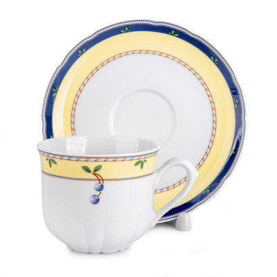 Henrietta Carlsbad Porcelain Teacup with Saucer