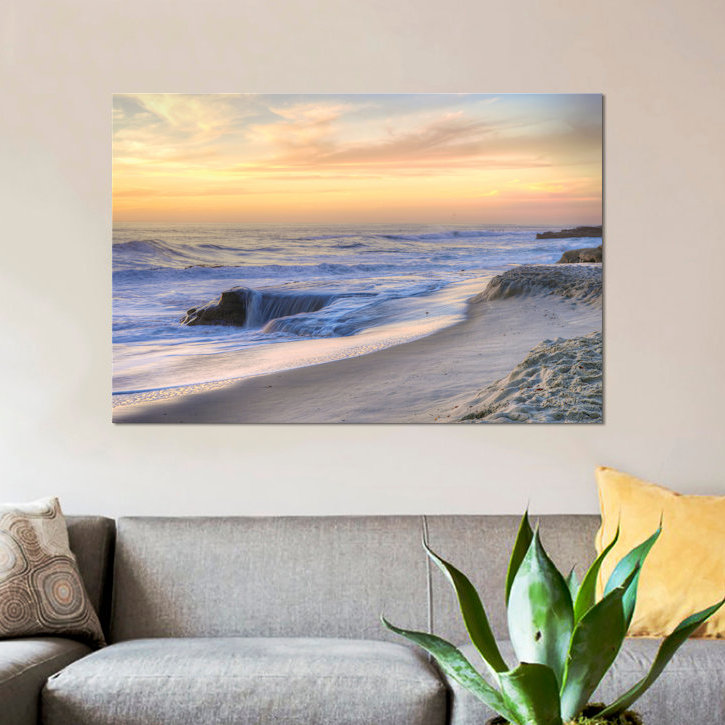 «La Jolla Sunset», reproduction de photo sur toile, H 26 po x l 40 po x P 1,5 po, Toile tendue, Pas de tapis