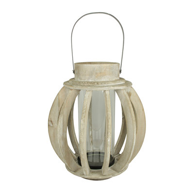 Lanterne à bougie 14,75 po Seaside Treasures Rustic Chic Drift