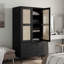Nahyla Wardrobe "SENJA" Rattan Look 90x55x175 cm Solid Wood Pine-263434583