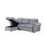 Canapé-lit modulaire réversible en tissu de velours 96,5 po Modern Sofa Ashton-2116658558
