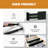 Adjustable Bamboo Drawer Dividers Organizers - Black (4 pack)