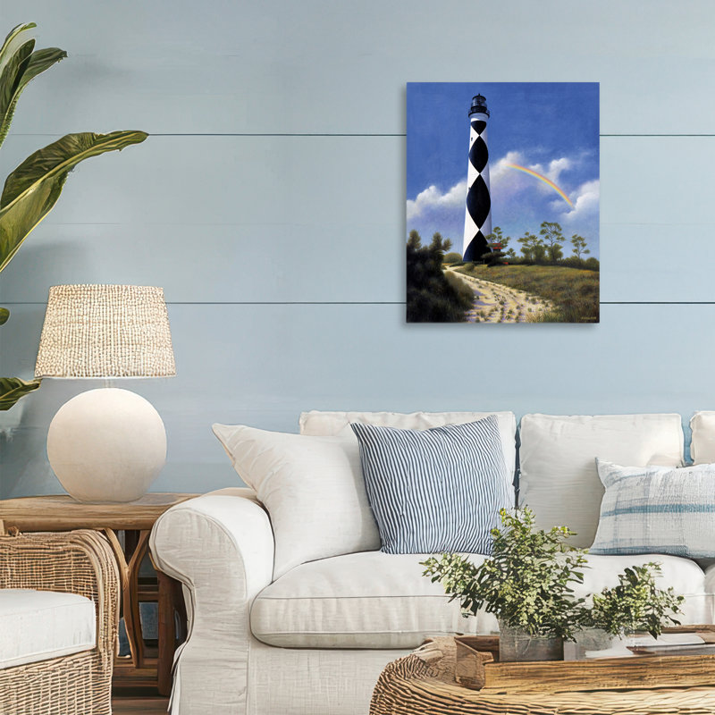 Toile de North Carolina Cape Lookout, conception par Wind River Studios, H 20 po x l 16 po