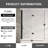 Flora 42" W X 55" H Frameless Bi-Fold Folding Tub Door With Clear Glass-110468944