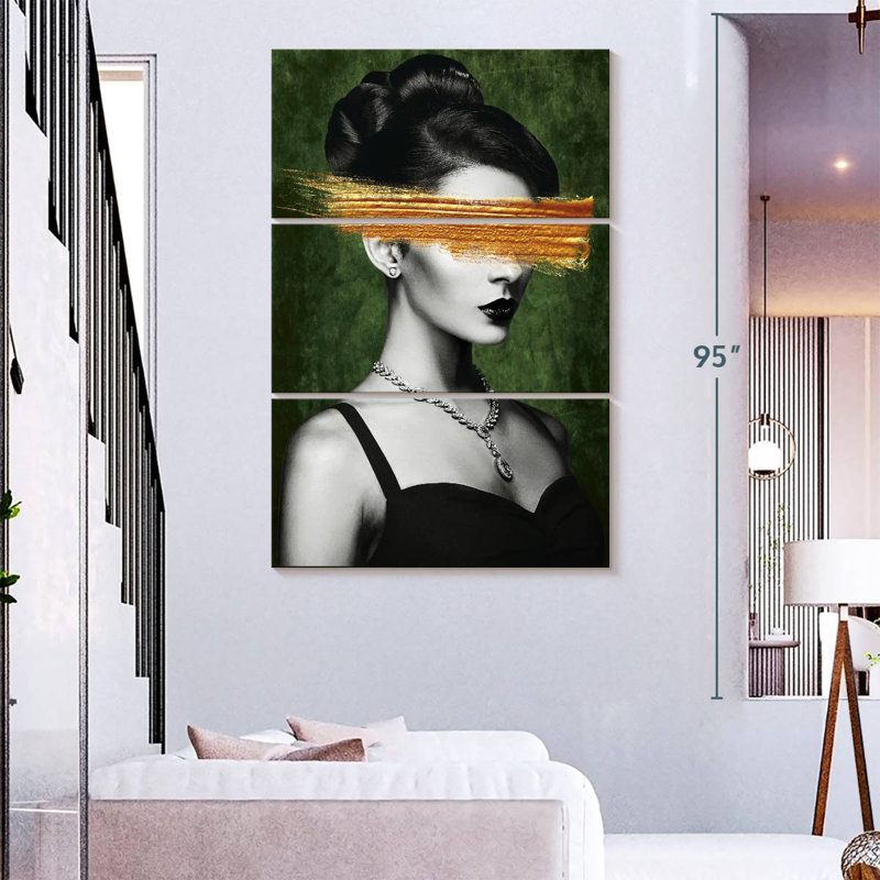 Portrait de fille Leisha Glamour, H 74 po x l 48 po