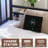 Twin Daybed With RGB LED Lights & Charging Station, Height Adjustable Day Bed Frame With Trundle, Versatile Metal Sofa Bed Frame For Bedroom, Living Room, Guest Room, Black