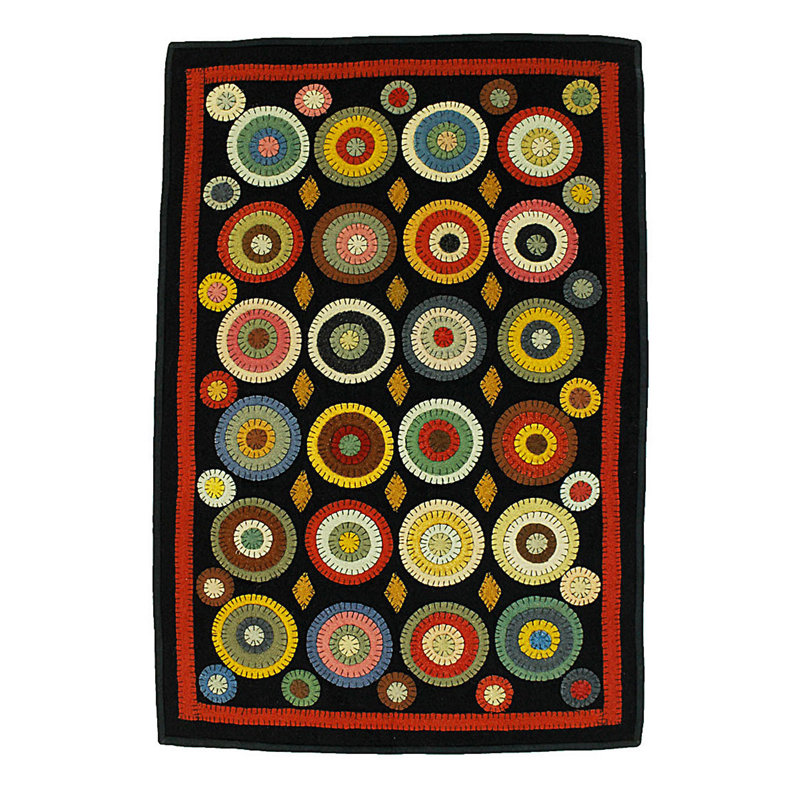 tapis de pièce noire Kintzel, 3 pi x 5 pi