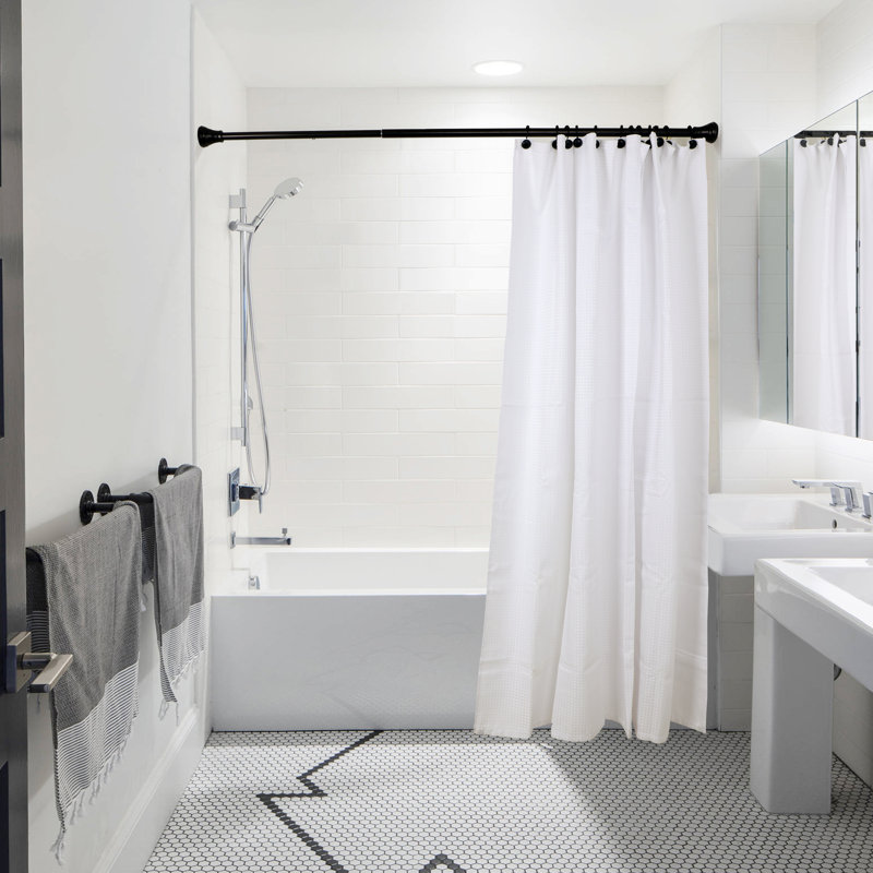 Crochets de rideau de douche Beatrice, Noir