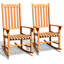 Chaise berçante d'extérieur simple pour terrasse