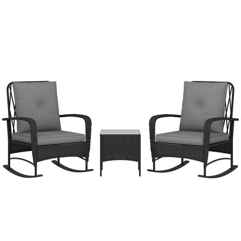Square 3 - Piece 2 - People 43Cm L Outdoor Bistro Set