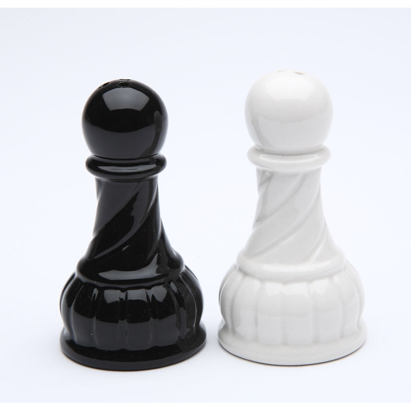 Black & White Pawn Salt And Pepper