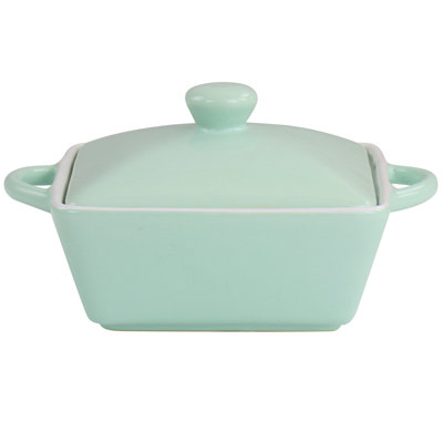 Martha Stewart Mini Stoneware Casserole With Lid In Beige