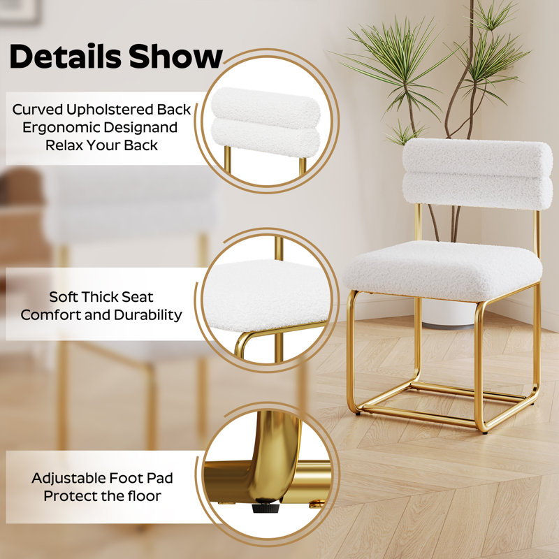 Ensemble de table à manger rectangulaire en verre pour 4 à 6 personnes, H 29,53 po x L 51,18 po x l 29,53 po, 7