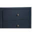 Table de chevet 3 tiroirs Nevarre - Bleu minuit