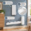 Un ensemble de 2 cintres muraux escamotables en bois permet d'organiser les salles de lavage, les salles de bain et les placards dans de petits espaces, avec une installation facile