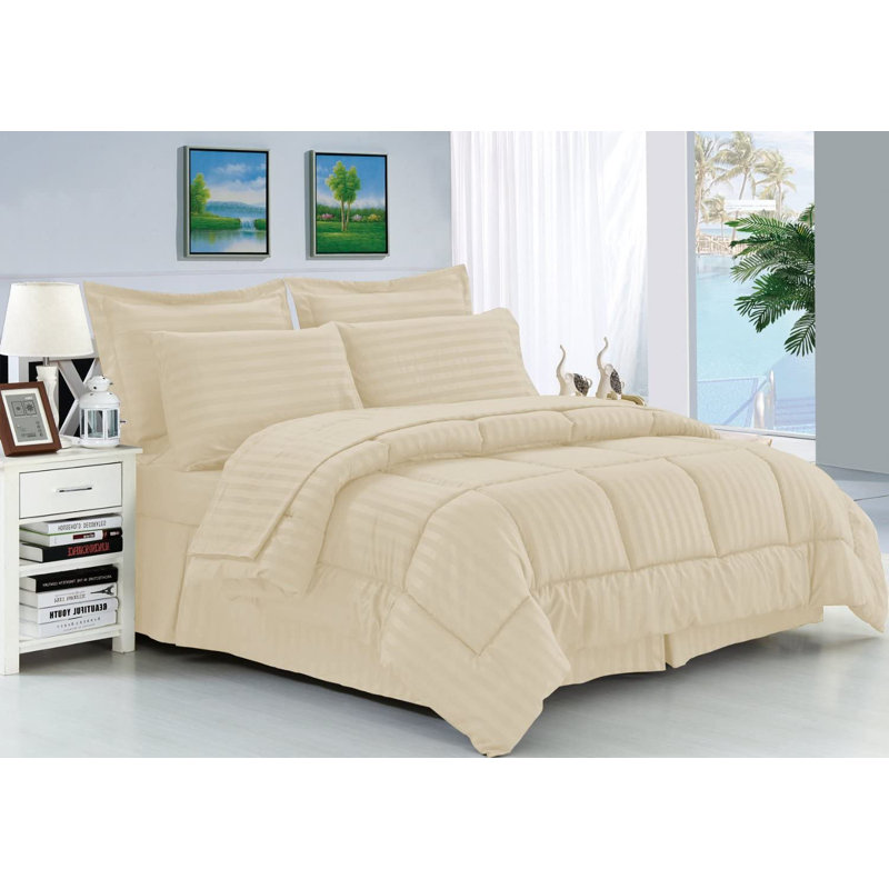 Striped Comforter, Full Comforter + 7 Additional Pieces