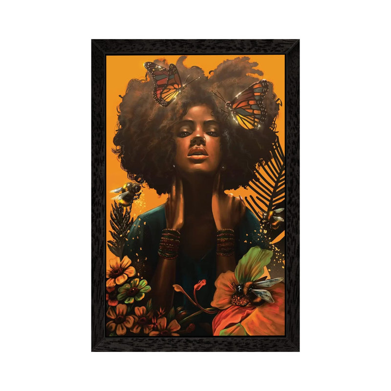 Blossom by Alvinpbx - Wrapped Canvas Gallery-Wrapped Canvas Giclee, 66.04 cm H x 45.72 cm W, Black Framed