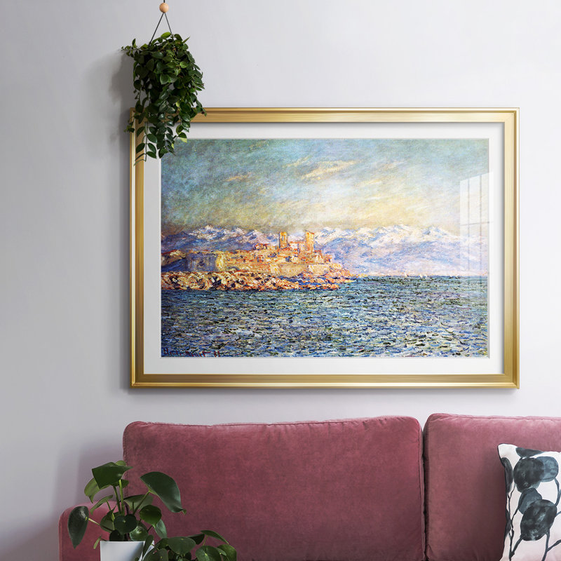 Le vieux fort d'Antibes, Or, H 19 po x l 27 po x P 1,5 po