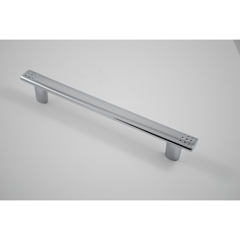 Poignée barre 5" centrée, Chrome poli
