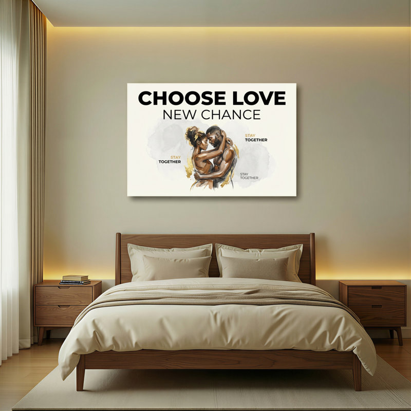 Ensemble d'une toile murale « Choisissez l'amour », 3624