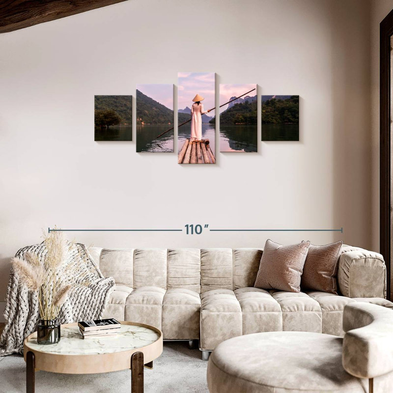 Hanoi Lake Raft, 34" H x 74" W