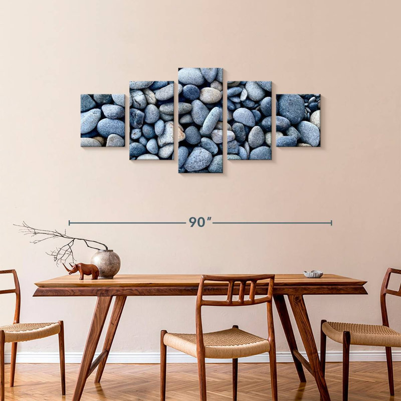 Oval Stones, 36" H x 80" W