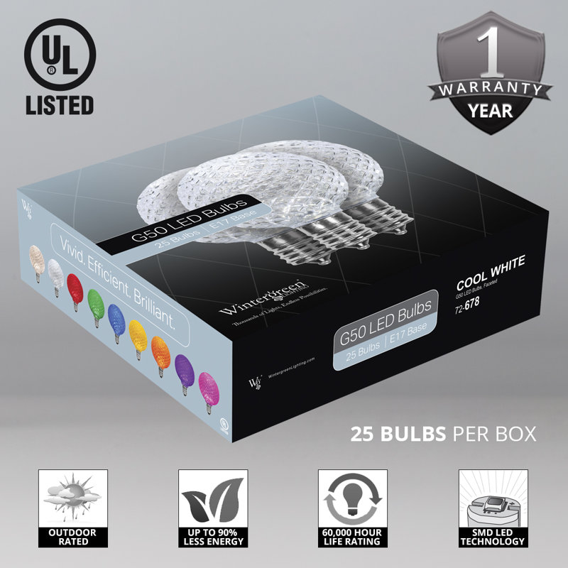 25 Watt Equivalent G50 E17/Intermediate LED Bulb