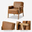 Arhiana Faux Leather Armchair With Solid Wood Legs Set Of 2-128823867