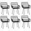 Fokko 6 - Person Patio Dining Set with Rectangular Table-46374153