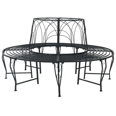 160 cm W Steel Tree Bench