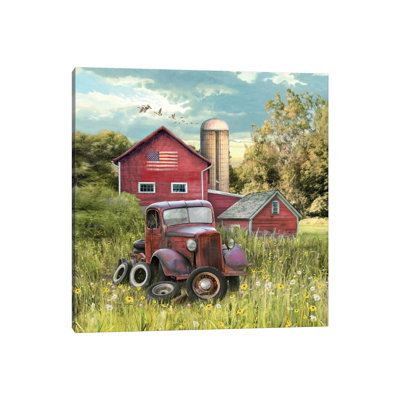 Patriotic Farm - Print on Canvas