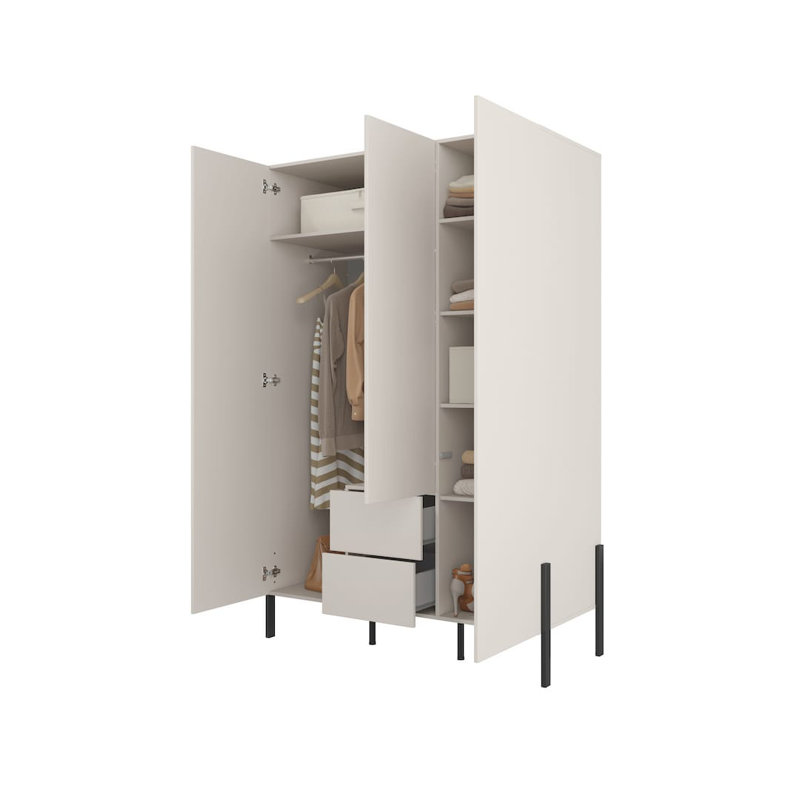 Bertillo Manufactured Wood Wardrobe