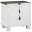 Table de chevet 2 tiroirs blanche Keldrick